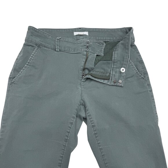 Loft Khaki Green Women's Pants Casual Lightweight Mid-Rise Trousers, Size 8 - Picture 4 of 10